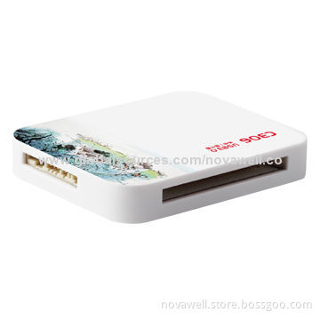 USB3.0 Multi-card Reader, Supports High-speed 5Gbps, SDHC/Micro SDHC/MS/CF
